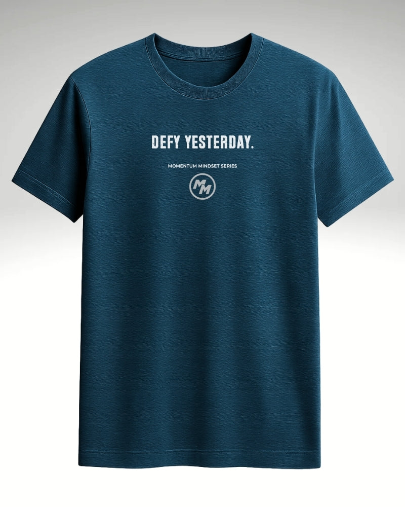 DEFY YESTERDAY Tee, Front Print