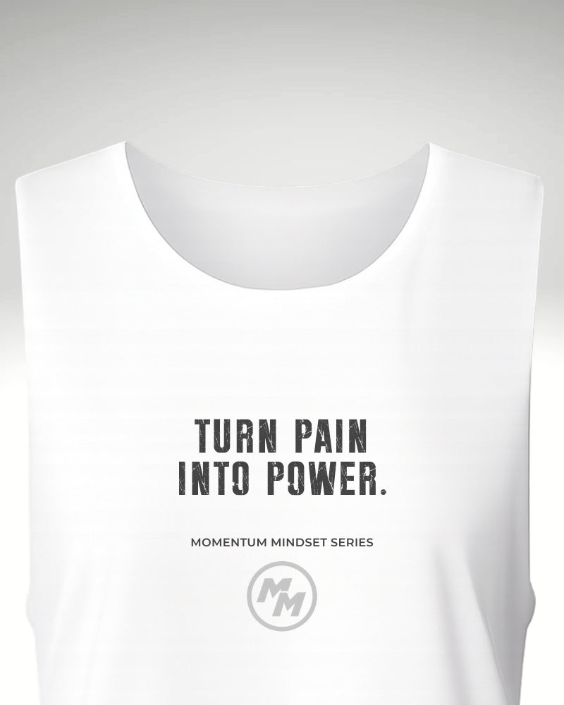 TURN PAIN INTO POWER  Tank Top, Front Print