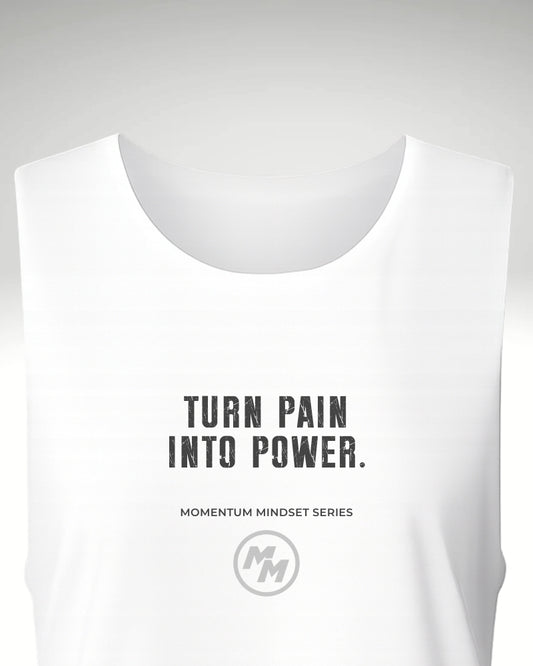 TURN PAIN INTO POWER  Tank Top, Front Print