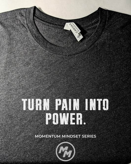 TURN PAIN INTO POWER   Premium Tri-Blend Tee